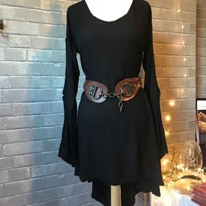 One Teaspoon oversized dress high-low hem